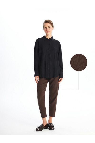 LC Waikiki LCW Damen-Hose mit elastischem Bund, gerade