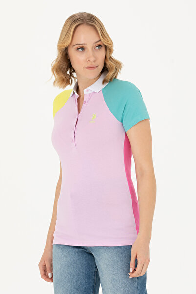 U.S. Polo Assn. تي شيرت نسائي بياقة بولو ماغنوليا 50262940 -vr211