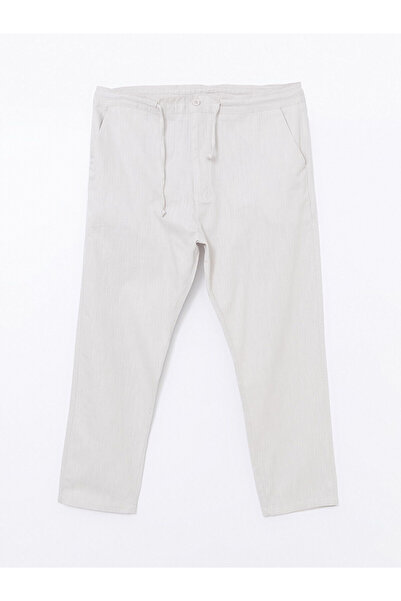 LC Waikiki Ανδρικό παντελόνι LCW Vision Beige - Λινό Look, Standard Fit