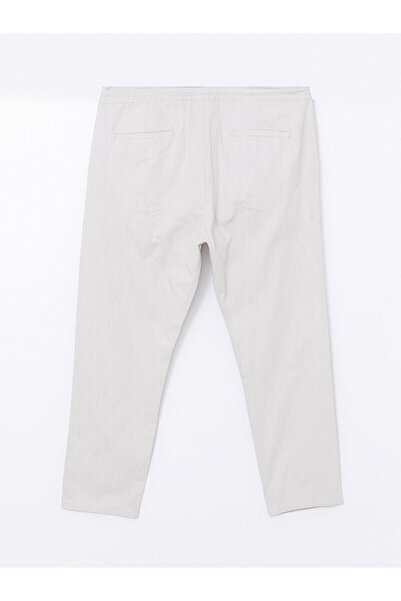 LC Waikiki Ανδρικό παντελόνι LCW Vision Beige - Λινό Look, Standard Fit