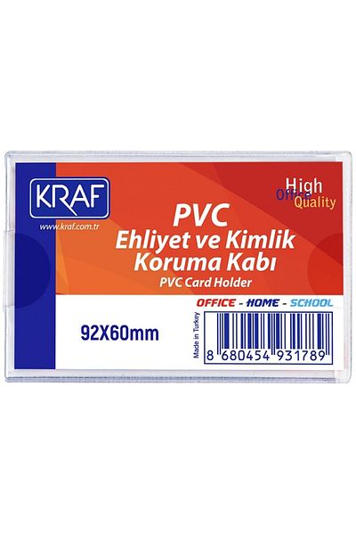 KRAF 92x60mm PVC Driver's License and ID Protection Container - Single