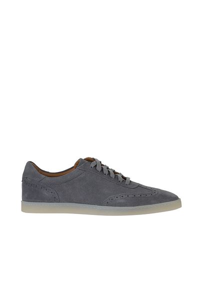Bueno Shoes Ανδρικά γκρι σουέντ κλασικά παπούτσια - 11m22057
