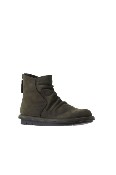 Bueno Shoes Haki Koyu Nubuk Kadın Düz Bot 01wv7503