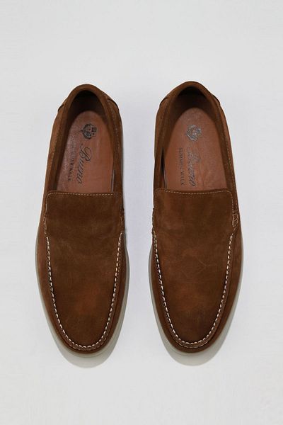 Bueno Shoes Loafer pentru bărbați - piele de căprioară coniac, model 05ms102