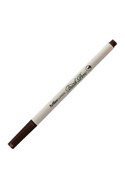 artline Supreme Brush - Dark Brown Pen with Brush Tip