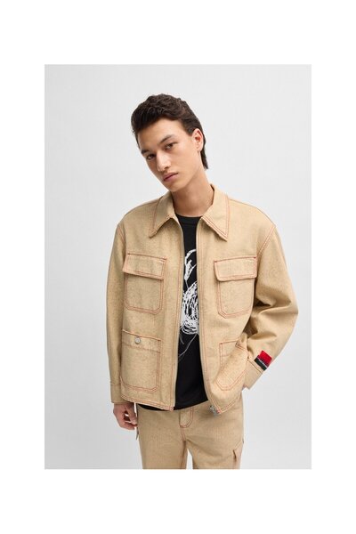 HUGO Lb Tamamı Baskılı Rahat Kesim Mont