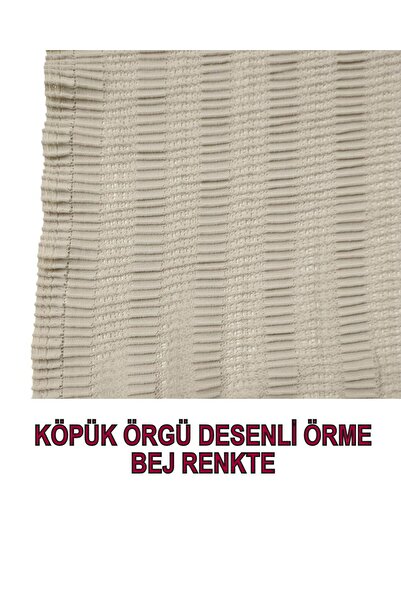 Kumaş Parça Tricotat subțire de 160 cm de culoare bej