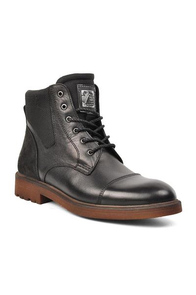 MARCOMEN 14020 Men's Daily Genuine Leather Boots with Mascara