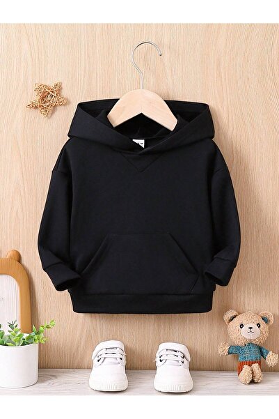 Lider Leather Çocuk Kapüşonlu Sweatshirt Yumuşak ve Şık Kapüşonlu Üst Erkek &...