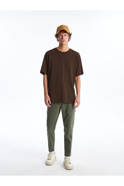 LC Waikiki Khaki Elastic Waist Men's Cargo Pants