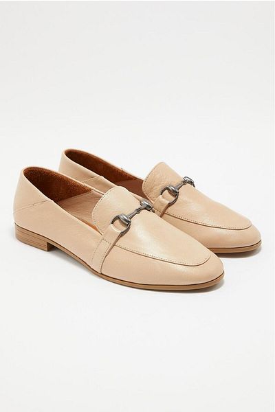 Venüs 219803501 Women's Genuine Leather Buckle Loafer Shoes