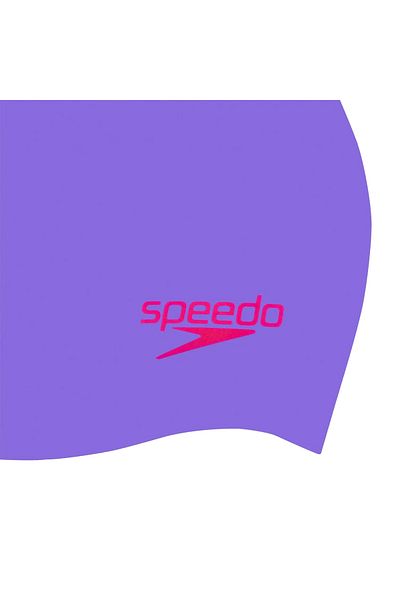 SPEEDO Унисекс детска шапка за плуване от формован силикон Ju, лилаво/червено, 8-70990d438
