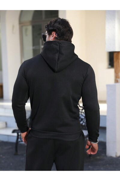 Lider Leather Hanorac cu glugă imprimat, confortabil, mărime medie, unisex, p...