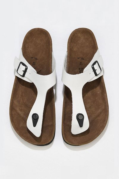 Bueno Shoes شبشب رجالي من جلد نابا باللون الأبيض - 05mt101