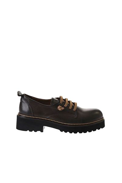 Bueno Shoes Pantofi clasici din piele de dama - maro galben, model 01wt0815