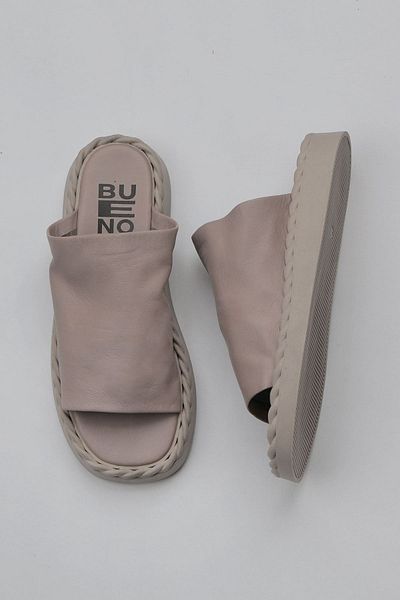 Bueno Shoes 01wy9109 Model Papuci plati dama din piele gri