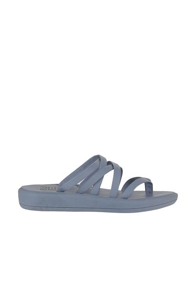 Bueno Shoes Flip-flops din piele albastră pentru femei - 01wy2317