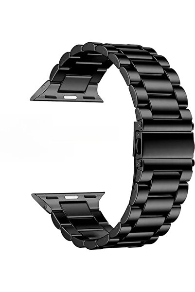 Lopard Apple Watch 46mm 10 Serisi Band-04 Metal Sağlam Kordon