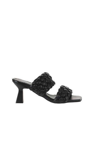 Bueno Shoes Pantofi cu toc de damă din piele neagră - 01wy6804