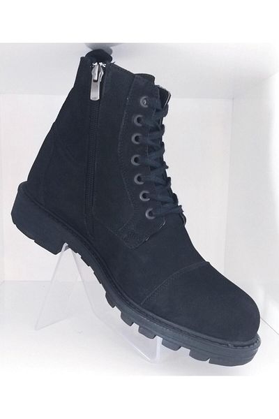 BAGSSHOES Int2023k-021 Ανδρικές αθλητικές μπότες από γνήσιο δέρμα Nubuck