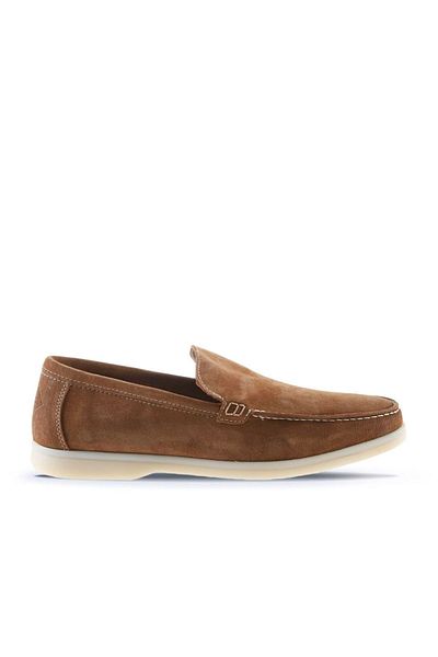Bueno Shoes Loafer pentru bărbați - piele de căprioară coniac, model 05ms102