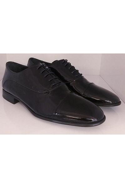 MARCOMEN 13048 Men's Genuine Patent Leather Classic Shoes