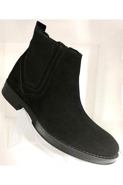 BAGSSHOES Int2023k-017 Men's Genuine Suede Leather Chelsea Boots