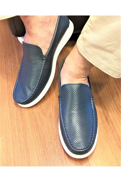 BAGSSHOES 15003 Мъжки ежедневни мокасини от естествена кожа Eva с анатомична подметка