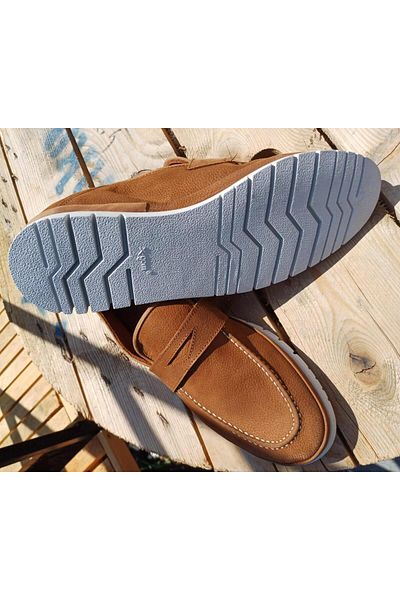 Bulldozer 231060 Ανδρικό Casual Loafer - Γνήσιο δέρμα Nubuck