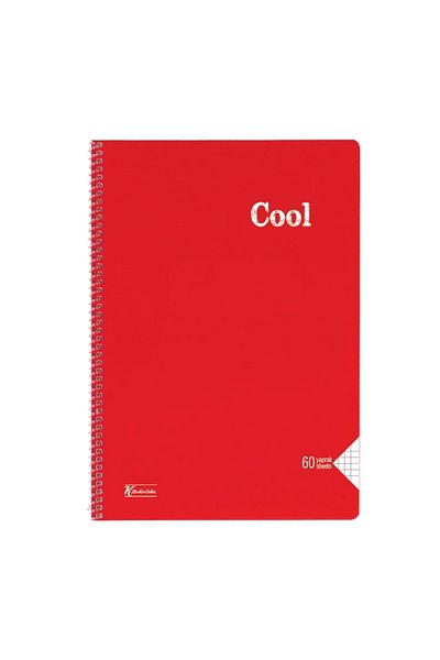 KESKİN COLOR Keskin Cool Pp Cover Spiral Notebook A4 60 YpCheckered