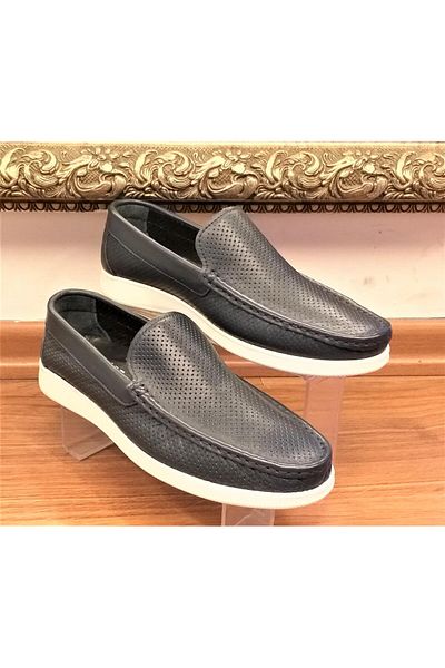 BAGSSHOES 15003 Мъжки ежедневни мокасини от естествена кожа Eva с анатомична подметка