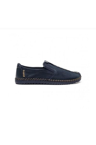 JAMES FRANCO Jf-4622 Men's Genuine Nubuck Leather Hand Saddle Stitched Casual Laceless Shoes