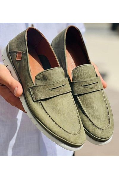 Bulldozer 231060 Ανδρικό Casual Loafer - Γνήσιο δέρμα Nubuck