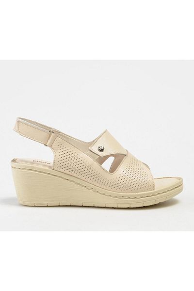 Pierre Cardin PC6908 Sandale cu pană din piele naturală pentru femei