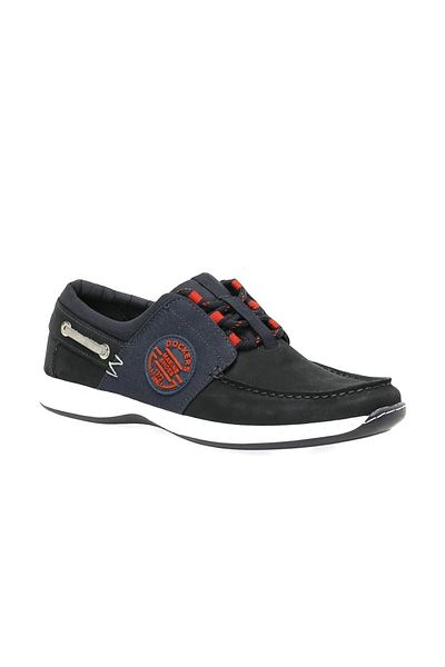Dockers 220100 Men's Marine Shoes - Genuine Nubuck Leather, Daily Lace-up