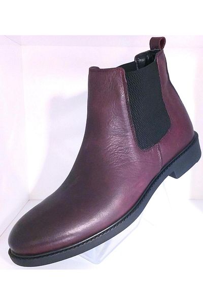 BAGSSHOES Int2023k-018 Men's Genuine Leather Classic Chelsea Boots
