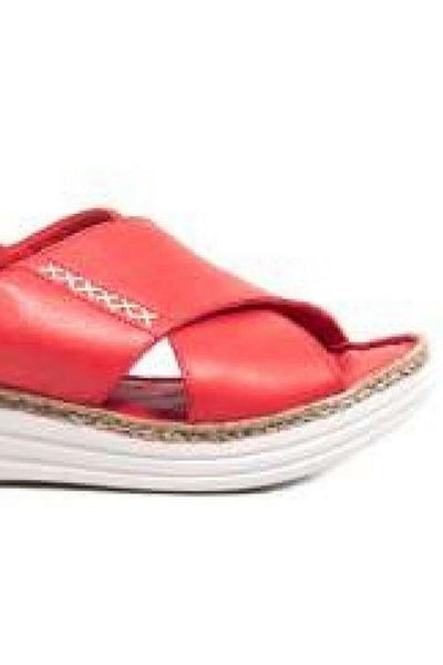Bulldozer 231532 Women's Genuine Leather Feta Cross Strap Sandals