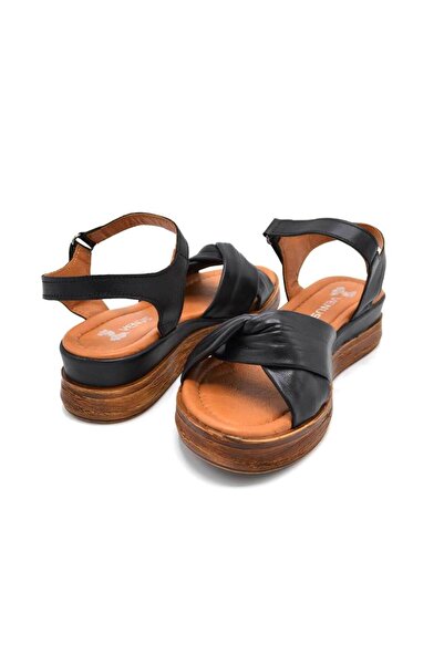 Venüs 2216403y Women's Genuine Leather Cross Strap Ultra Comfort Sandals