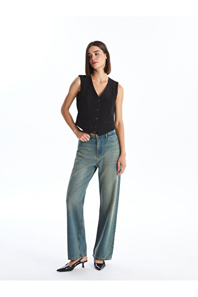 LC Waikiki LCW Jeans INDIGO Straight Fit Γυναικείο τζιν παντελόνι