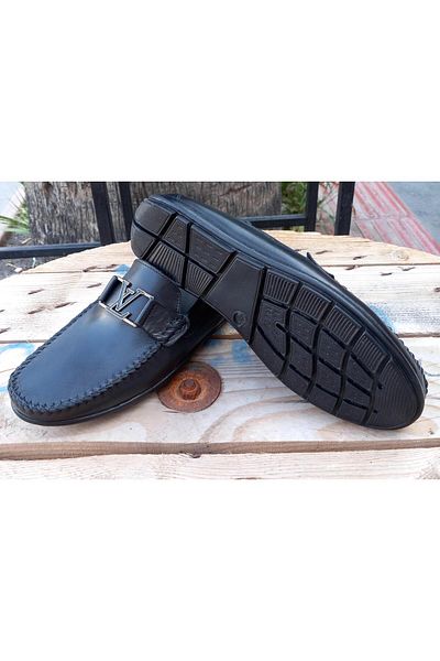 BAGSSHOES Мъжки мокасини HTC - Int-24y31001 Обувки от естествена кожа
