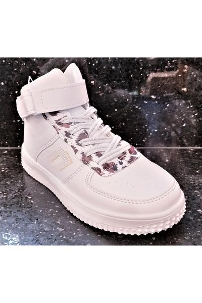 Cool Pantofi sport lungi cu velcro Beijing Leopard pentru copii
