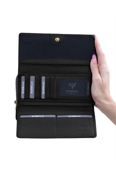 Garbalia Venus Genuine Leather Classic Wallet-black