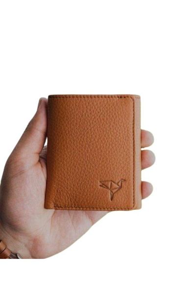 Garbalia Western 100% Genuine Leather Magnet Cover-tan