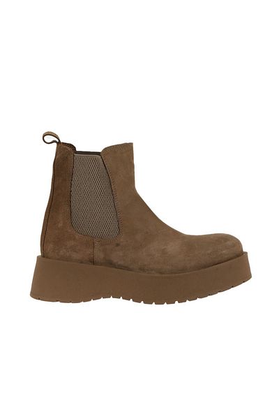 Bueno Shoes Cizme cu toc pentru femei din piele intoarsa maro 01wv1300