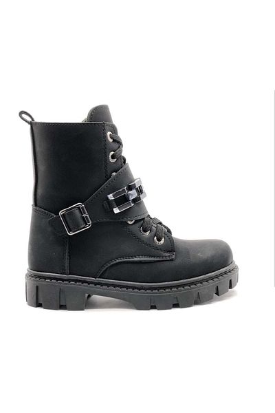 Kids Club Shoes Iremsu Chain Λεπτομερείς Κοριτσίστικες Μπότες Μαύρες