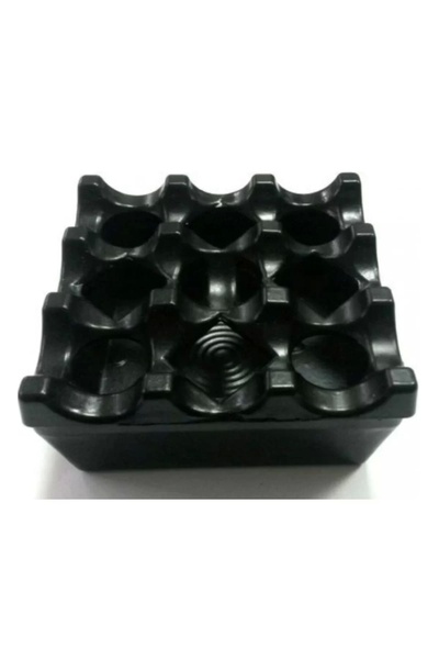 B&G Τασάκι Kaap Μαύρο Τετράγωνο 8Χ8Χ3,5 εκ.