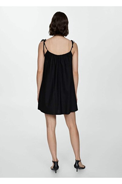 MANGO Woman Dökümlü kısa elbise