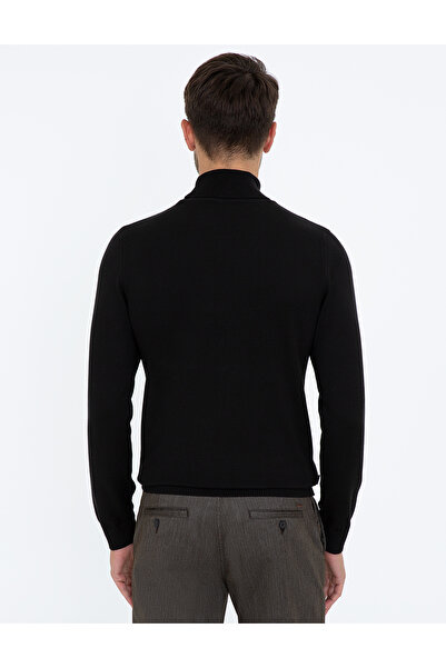 Pierre Cardin Slim Fit Balıkçı Yaka Basic Triko Kazak