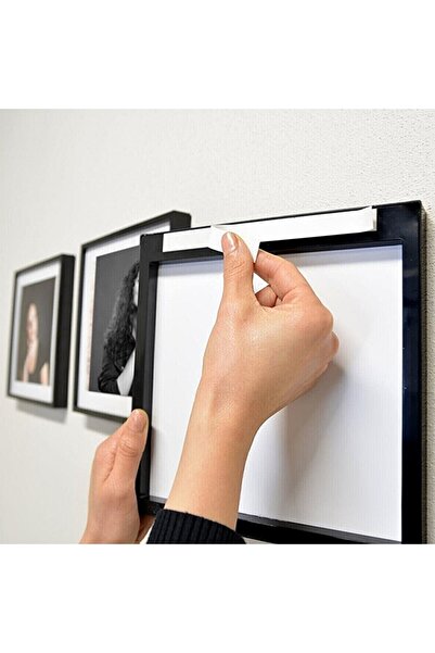 Andoweb White Square Frame with Photo (3 Pieces)