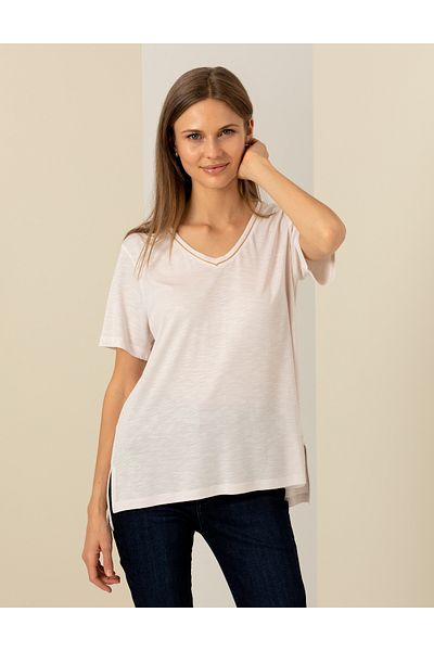 Pierre Cardin Μπλουζάκι Ecru Regular Fit - 50246197-vr019